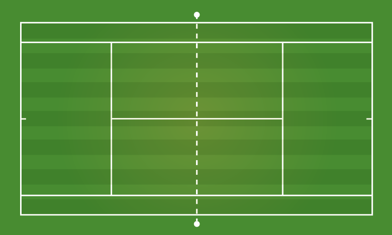Tappeto vinile strade campo da tennis - TenStickers