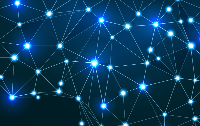 Tappeto vinile geometrico nodi connessi - TenStickers