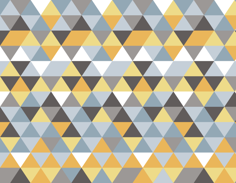 Tappeto vinile geometrico mosaico triangolare - TenStickers