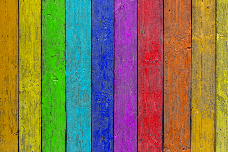 Tappeto vinile motivi struttura della plancia arcobaleno - TenStickers