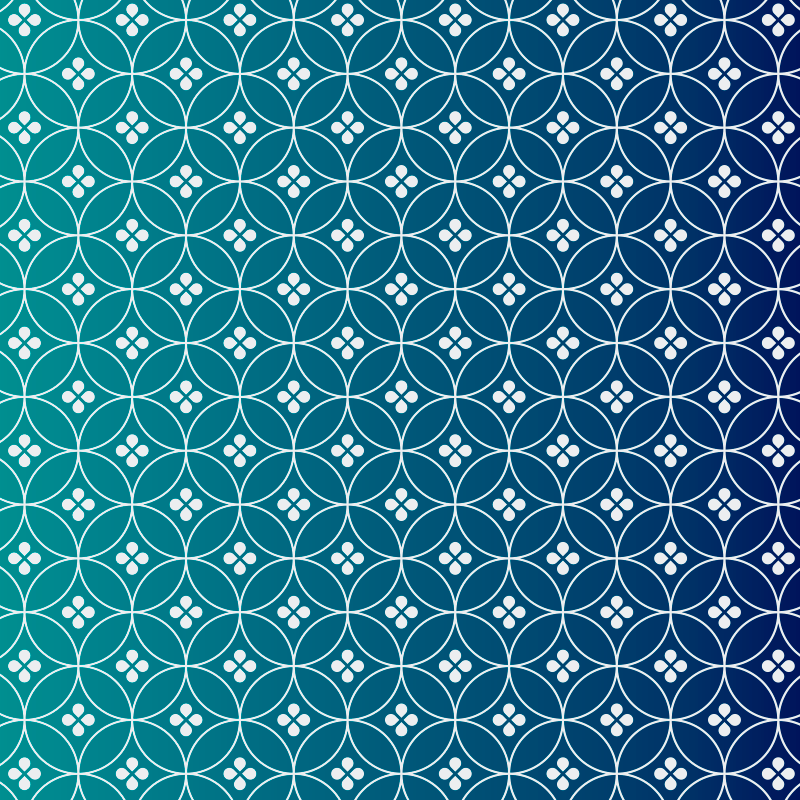 Tappeto vinile geometrico sovrapposizione blu geometrica - TenStickers