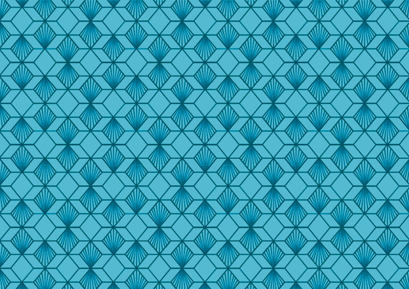 Tappeto vinile geometrico con motivo geometrico - TenStickers