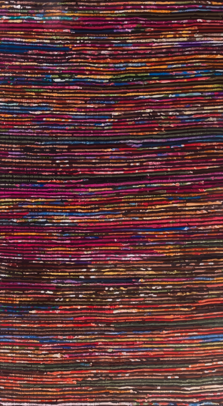 Tappeto vinile strisce strisce multicolori - TenStickers