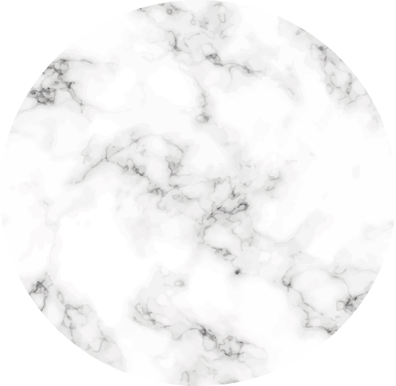Tappeto vinile effetto marmo design circolare in marmo - TenStickers