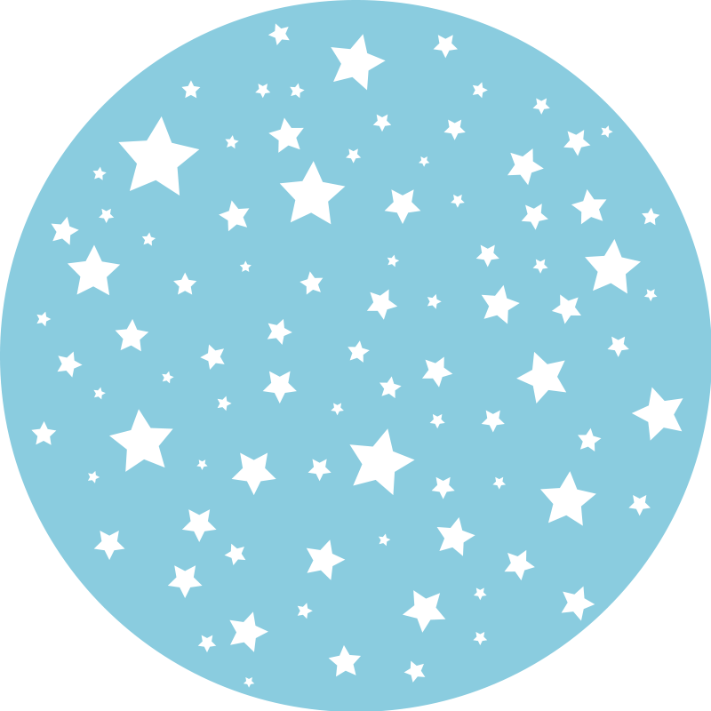 Tappetto vinile stelle paesaggio stellare celeste - TenStickers