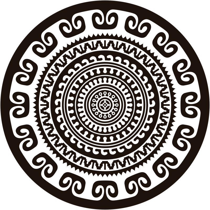Tappeto vinile Mandala cerchio mandala - TenStickers