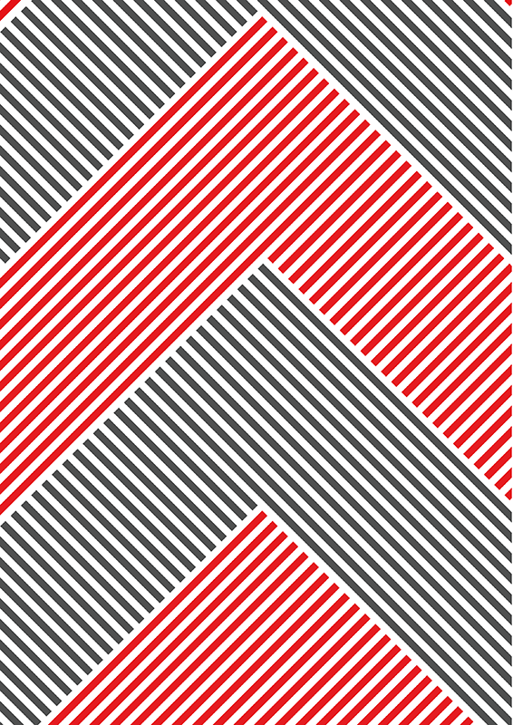 Tappeto vinile strisce motivo a righe chevron - TenStickers