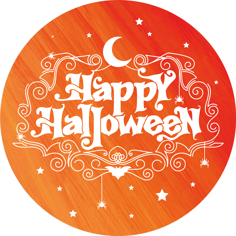 Tappeto vinile halloween circolare festività halloween - TenStickers