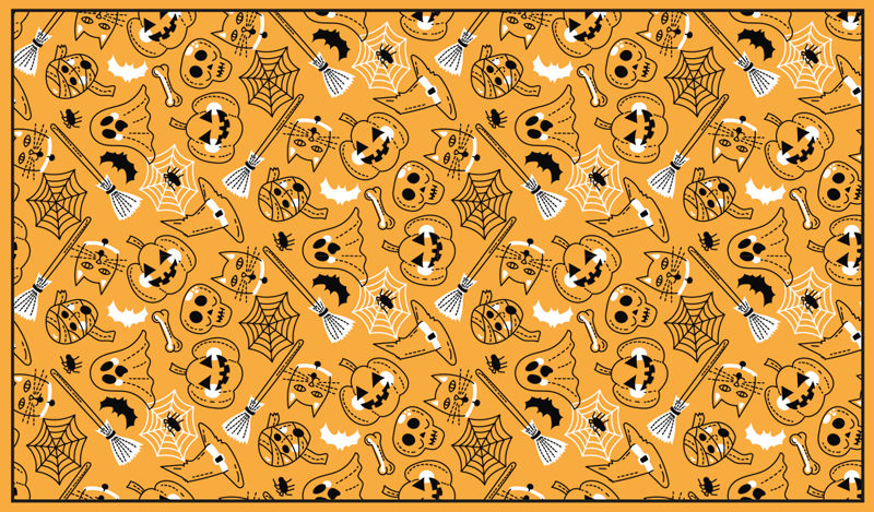 Tappeto vinile Halloween halloween spettrale - TenStickers