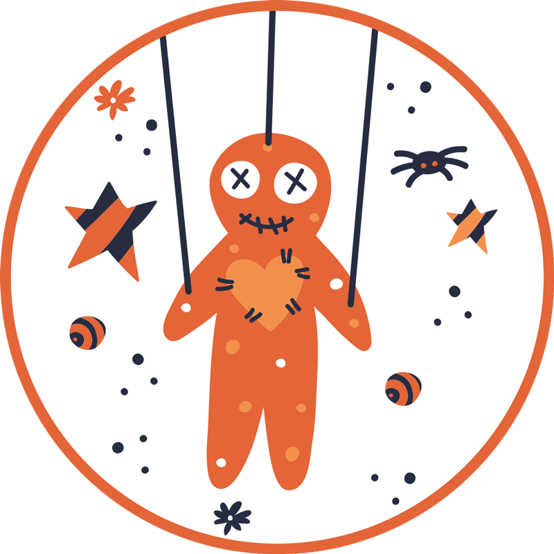 Tappeto vinile Halloween pan di zenzero di halloween - TenStickers