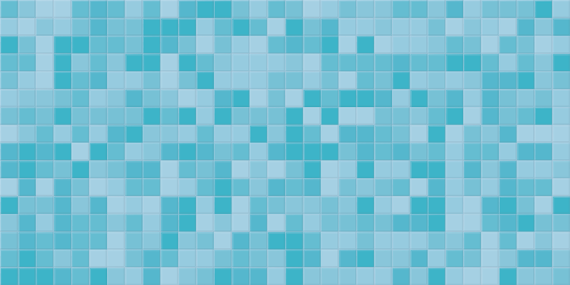 Tappeto vinile piastrelle tessere di mosaico acqua - TenStickers