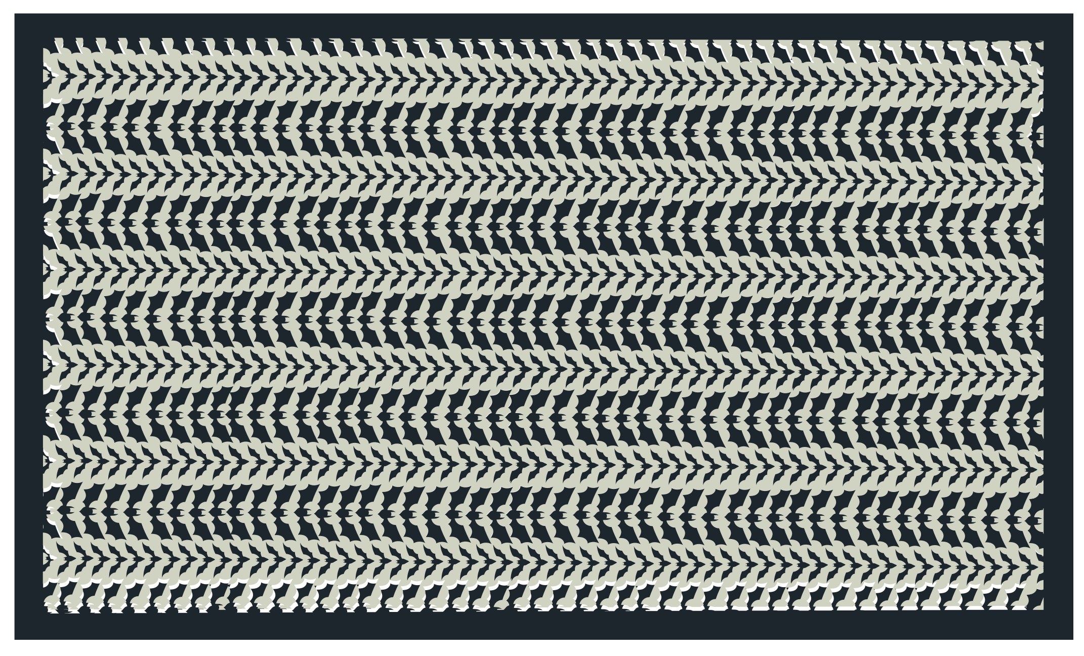 Tappeto vinile strisce complessità del chevron - TenStickers