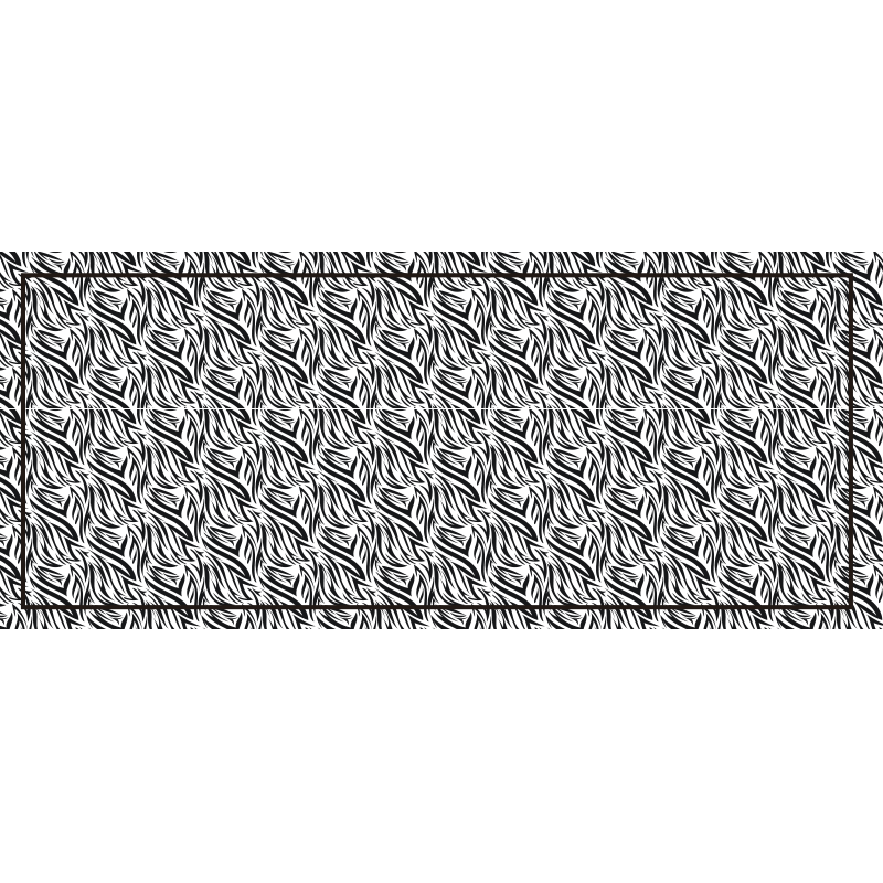 Tappeto vinile stampa animale colpi di scena della zebra - TenStickers