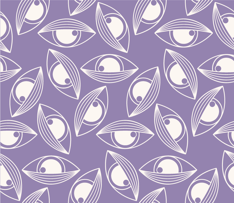 Tappeto vinile animali modello astratto di pesce - TenStickers