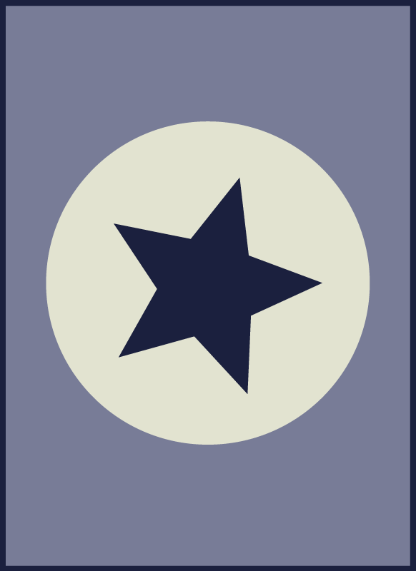 Tappetto vinile stelle centrotavola stella - TenStickers