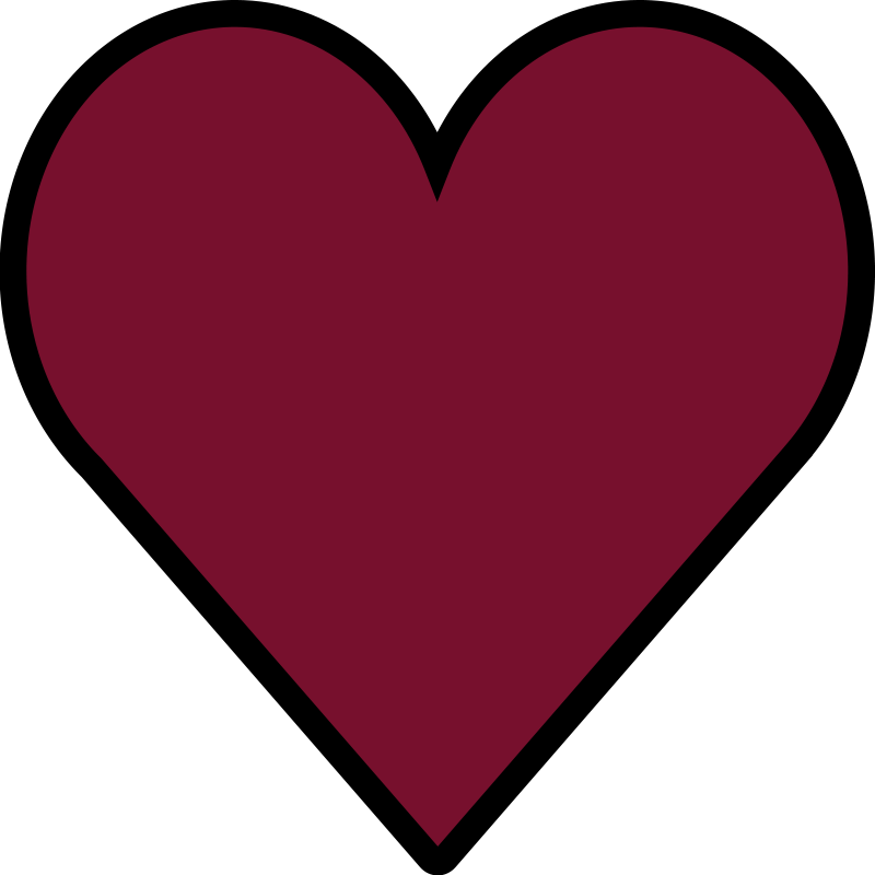 Tappeto vinile camera da letto forma di cuore semplice - TenStickers