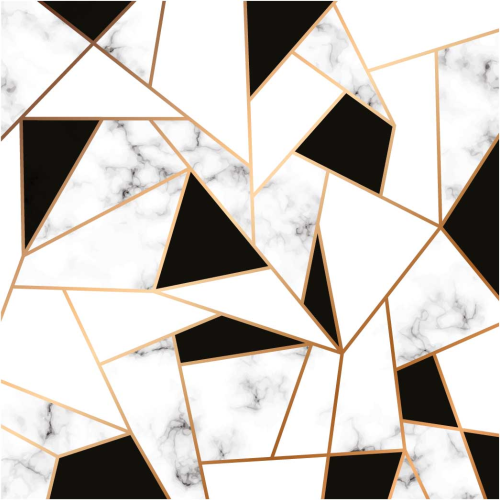 Tappeto vinile effetto marmo disegno geometrico - TenStickers
