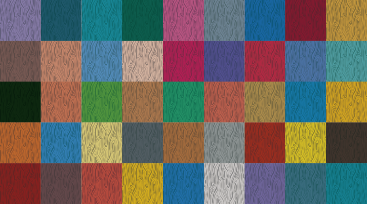 Tappeto vinile effetto legno scacchiera multicolore - TenStickers