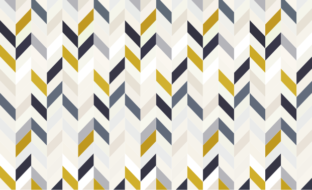 Tappeto vinile geometrico motivo a zigzag chevron - TenStickers