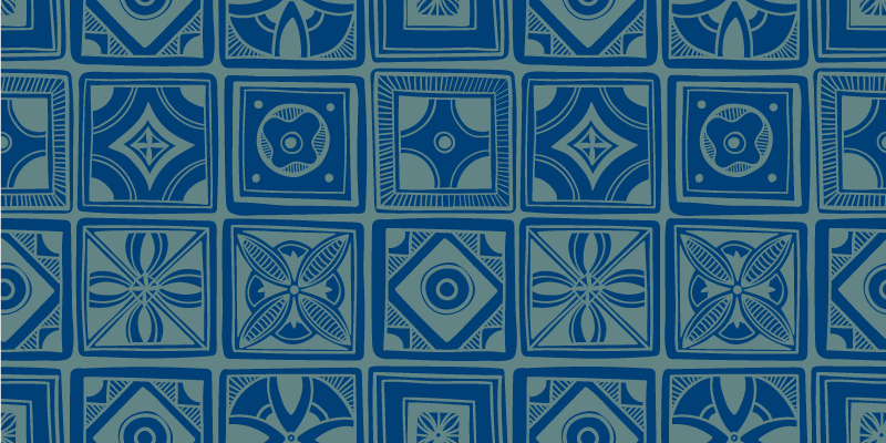 Tappeto vinile piastrelle geometrico decorativo - TenStickers