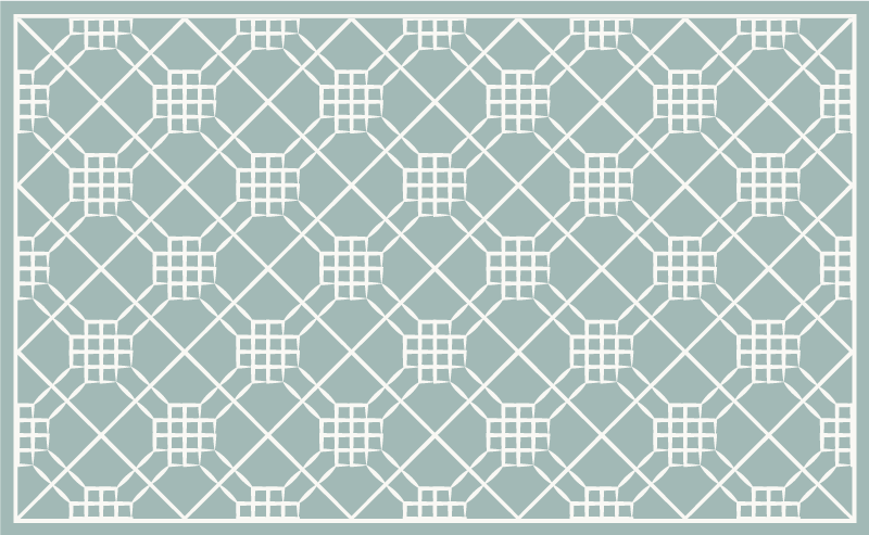 Tappeto vinile piastrelle simmetria geometrica - TenStickers