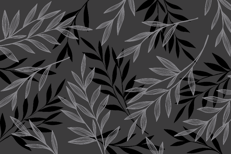 Tappeto vinile fiori sagoma frondosa - TenStickers