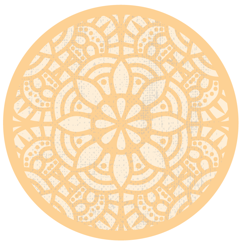 Tappeto vinile Mandala cerchio motivo mandala - TenStickers