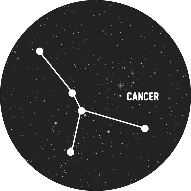 Tappetto vinile stelle costellazione celeste - TenStickers