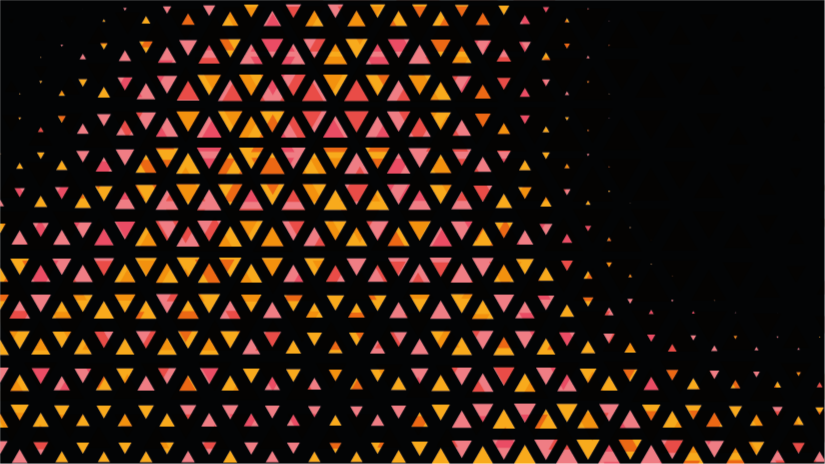 Tappeto vinile geometrico gradiente triangolare - TenStickers