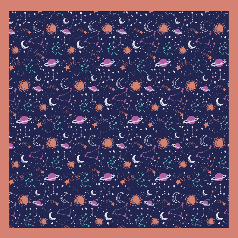 Tappeto vinile per bambini gioco dello spazio cosmico - TenStickers