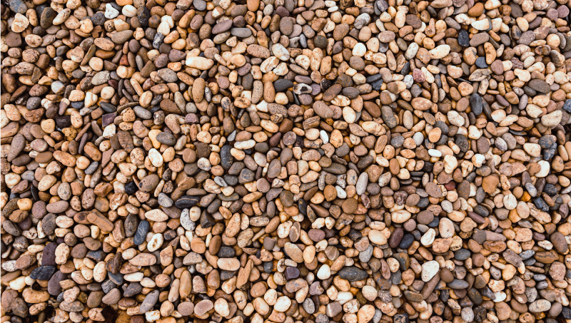 Tappeto vinile effetto pietra superficie a ciottoli - TenStickers