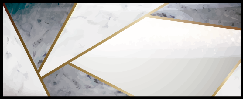 Tappeto vinile motivi accenti geometrici in marmo - TenStickers