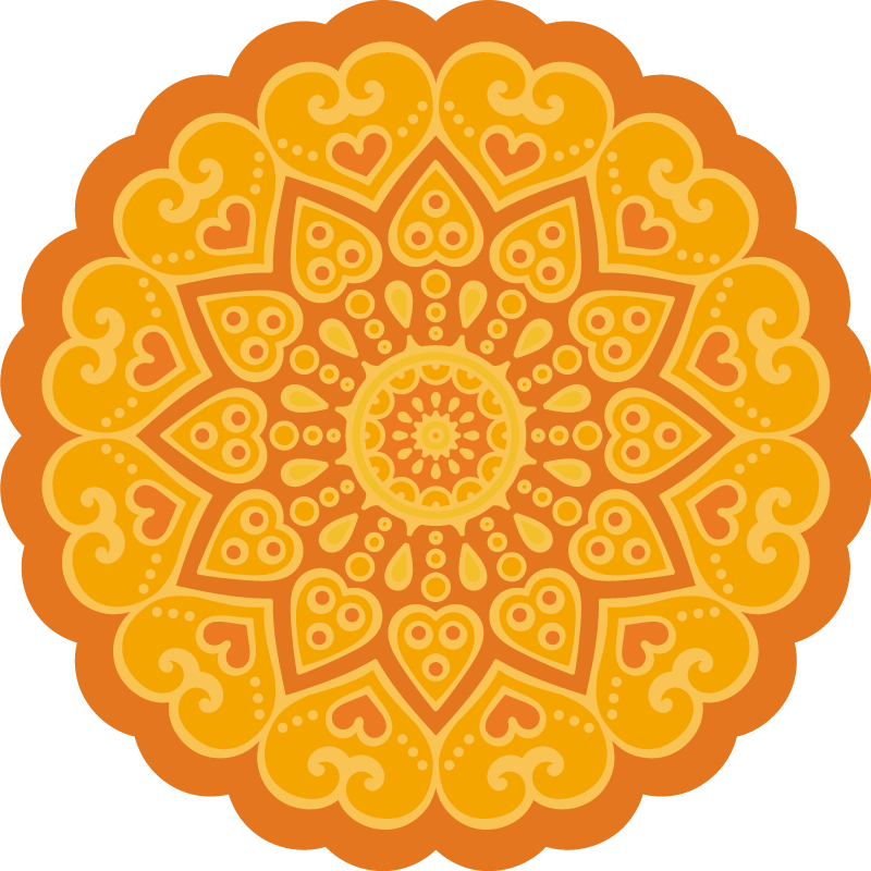 Tappeto vinile Mandala accento sul pavimento mandala - TenStickers