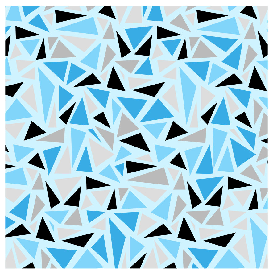 Tappeto vinile geometrico modello triangolare astratto - TenStickers