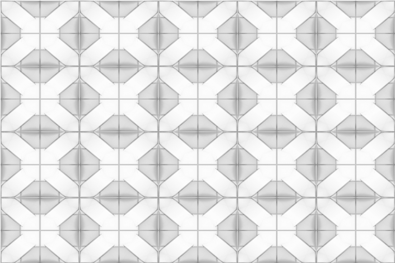 Tappeto vinile geometrico simmetria cubista - TenStickers
