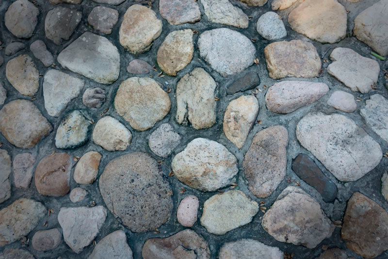 Tappeto vinile effetto pietra sentiero di ciottoli - TenStickers