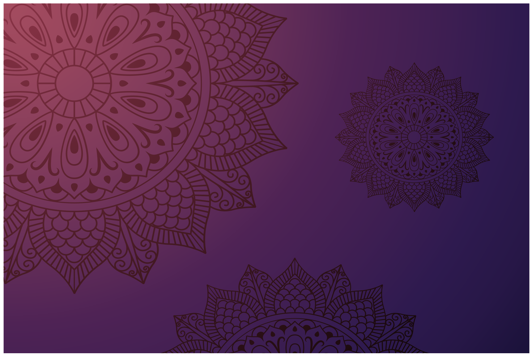 Tappeto vinile Mandala tappeto con motivo mandala - TenStickers