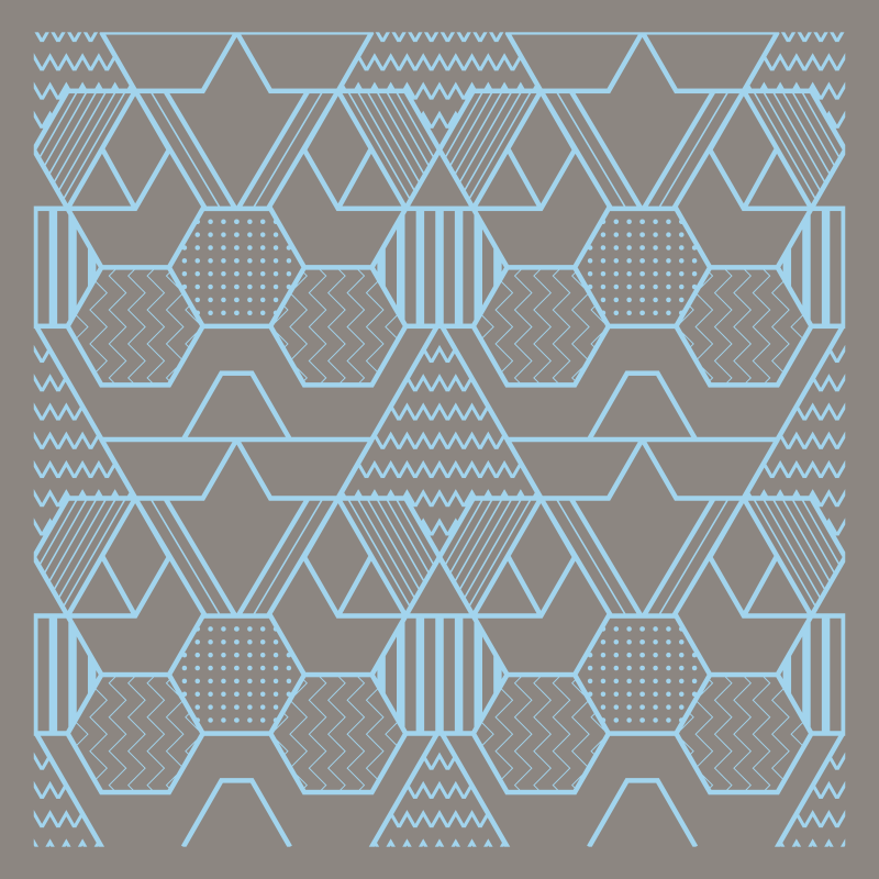 Tappeto vinile geometrico forme astratte geometriche - TenStickers
