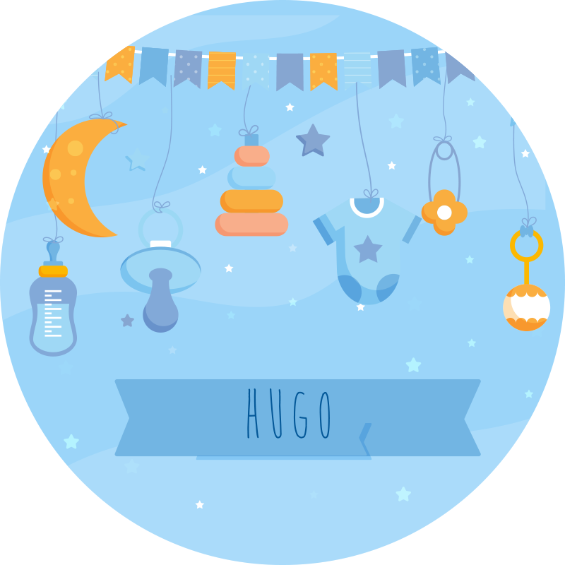 Tappeto vinile bebé decorazioni personalizzate per nursery - TenStickers