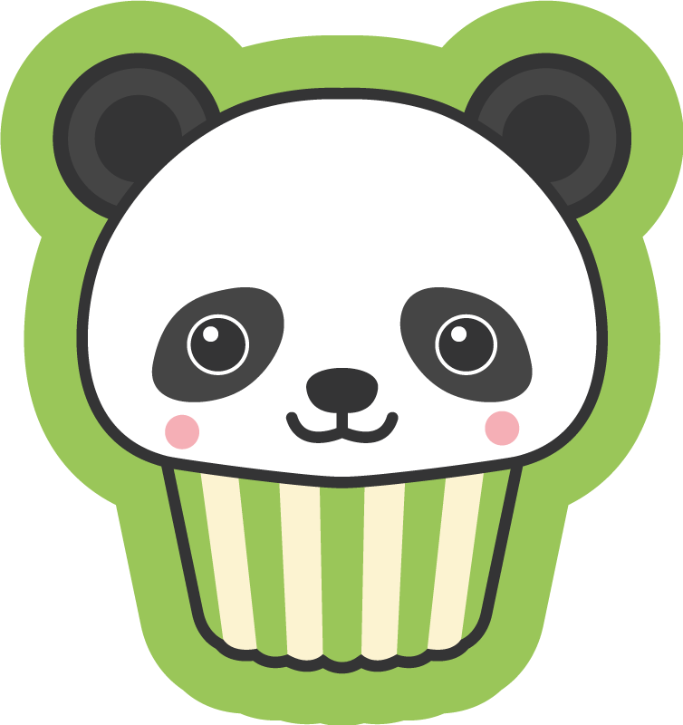 Tappeto vinile bebé disegno del cucciolo di panda - TenStickers