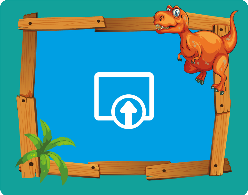 Tappeto vinile per bambini dinosauro personalizzabile - TenStickers