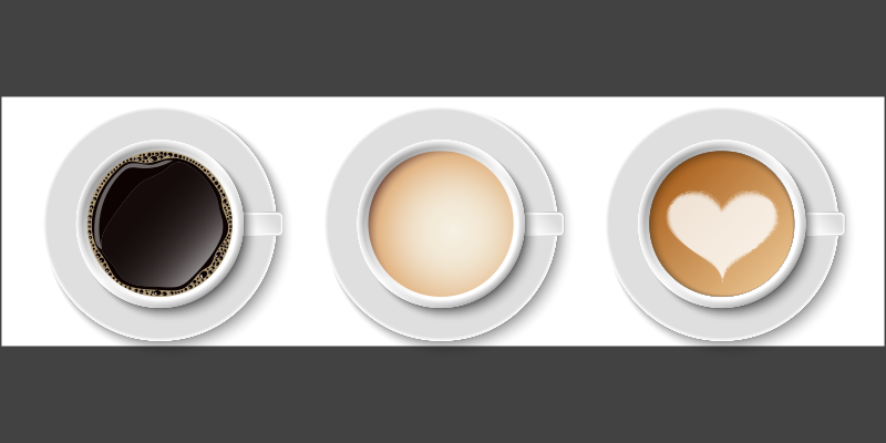 Tappeto pvc cucina runner per tazze di caffè - TenStickers