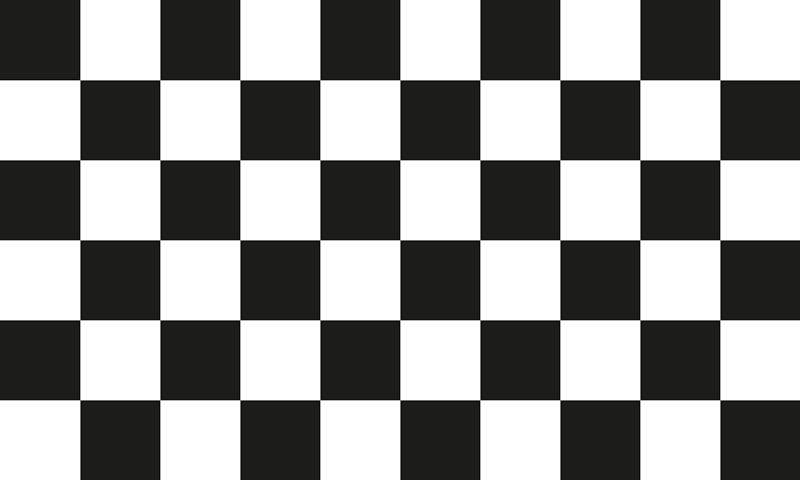 Tappeto vinile geometrico motivo a scacchiera - TenStickers