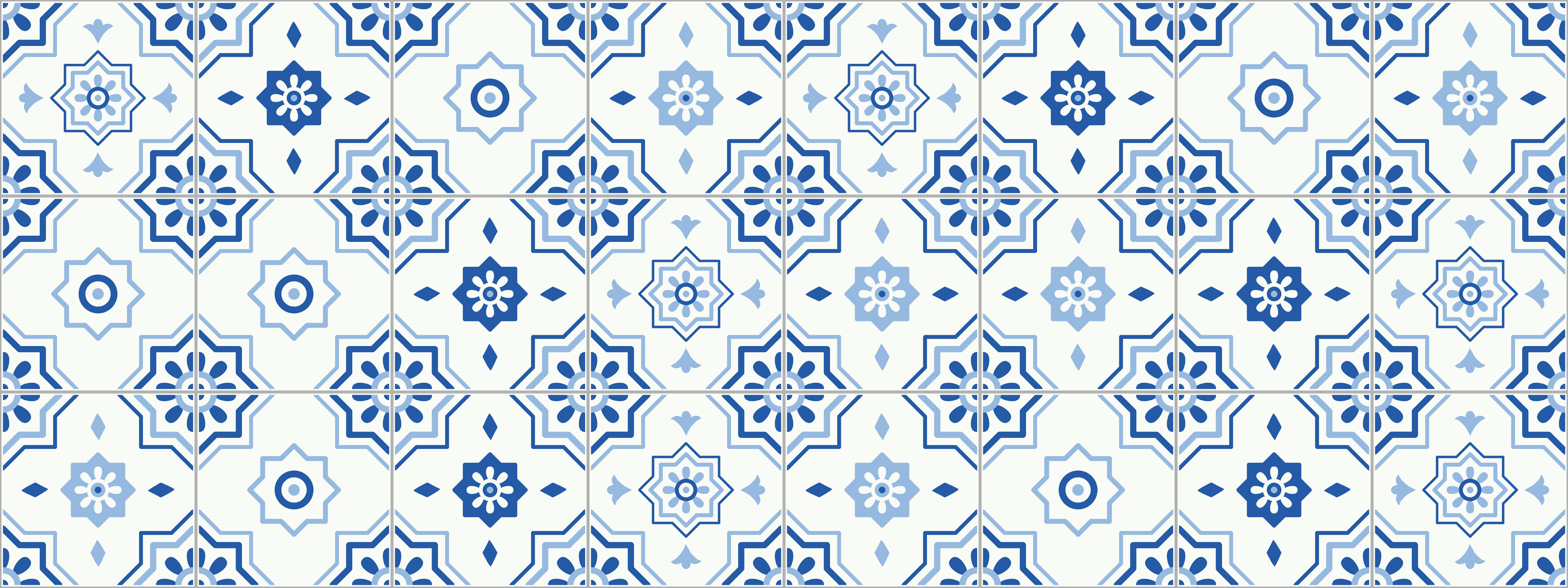 Tappeto vinile piastrelle runner geometrico - TenStickers