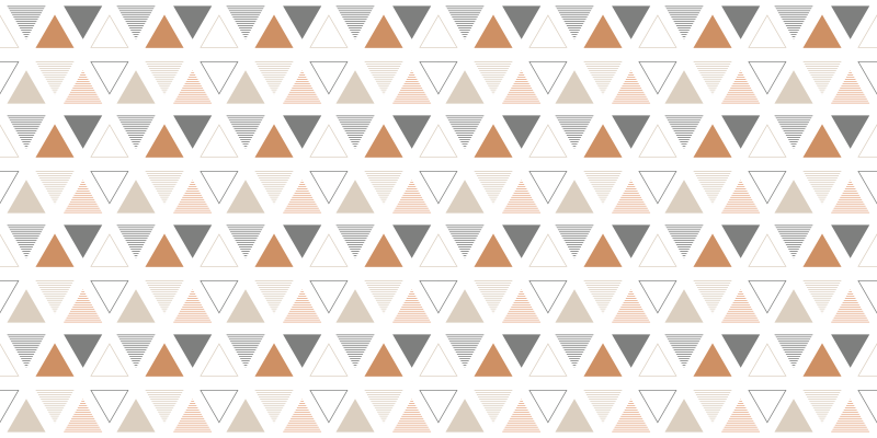 Tappeto vinile geometrico disegno a motivo triangolare - TenStickers