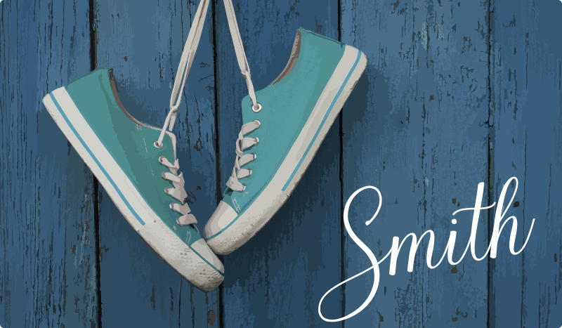 Tappeto vinile motivi personalizzazione sneakers - TenStickers