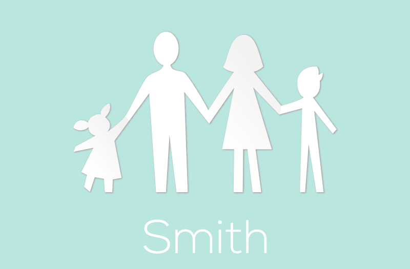 Tappeto vinile con nome famiglia personalizzabile - TenStickers