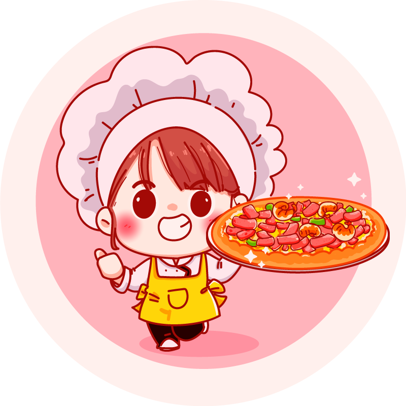 Tappeto vinile per bambini illustrazione di chef allegro - TenStickers