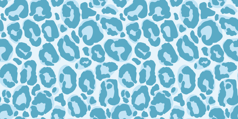 Tappeto vinile stampa animale macchie blu della giraffa - TenStickers