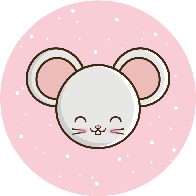 Tappeto vinile per bambini adorabile illustrazione del topo - TenStickers